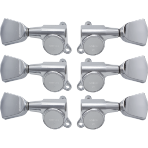 GOTOH Tuners, Modern Keystone  Style , Keystone, Chrome, 3 per side