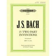 Bach: 15 Two part Inventions , gítar