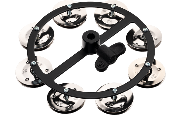 MEINL Hi-Hat tambúrína, stál, 1 röð, svört