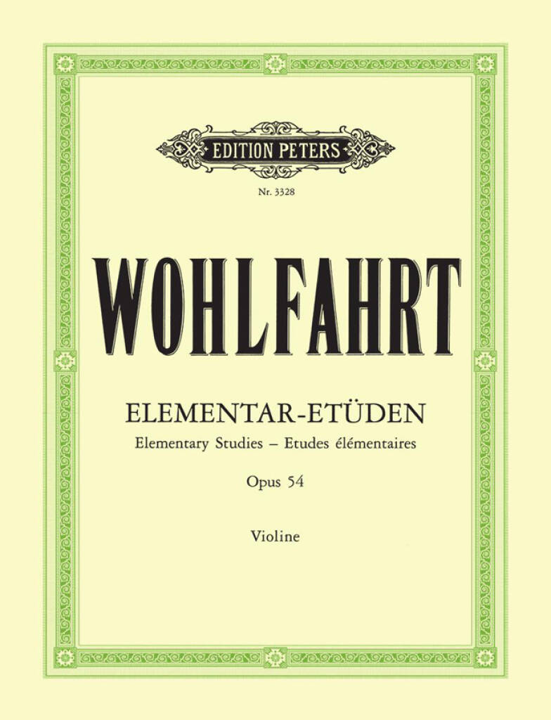 Wohlfahrt: Elementary Studies Opus 54, fiðla