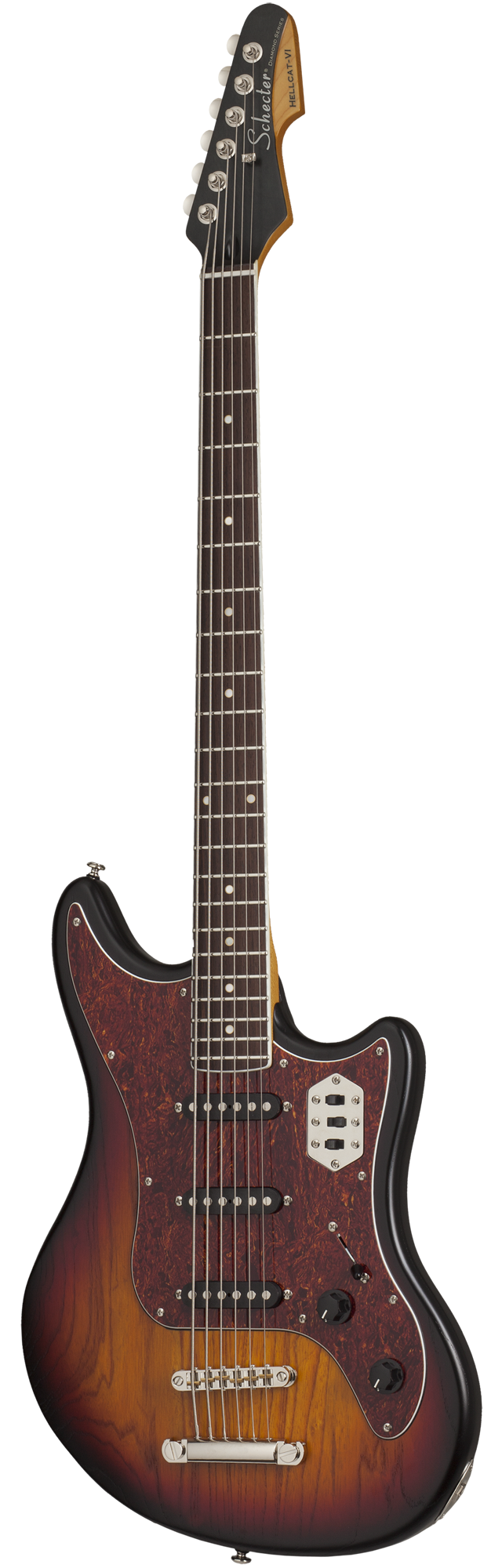 Schecter Hellcat-VI baritone gítar, Sunburst Pearl