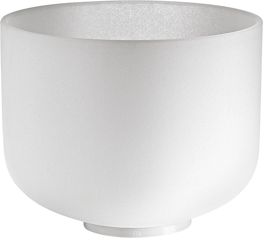 Sonic Energy White-Frosted Crystal Singing Bowl 10" - E4/Solarolexus Chakra/432 Hz