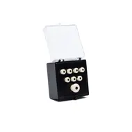 Martin Martin Inlaid Bridge & Endpins - White/Black