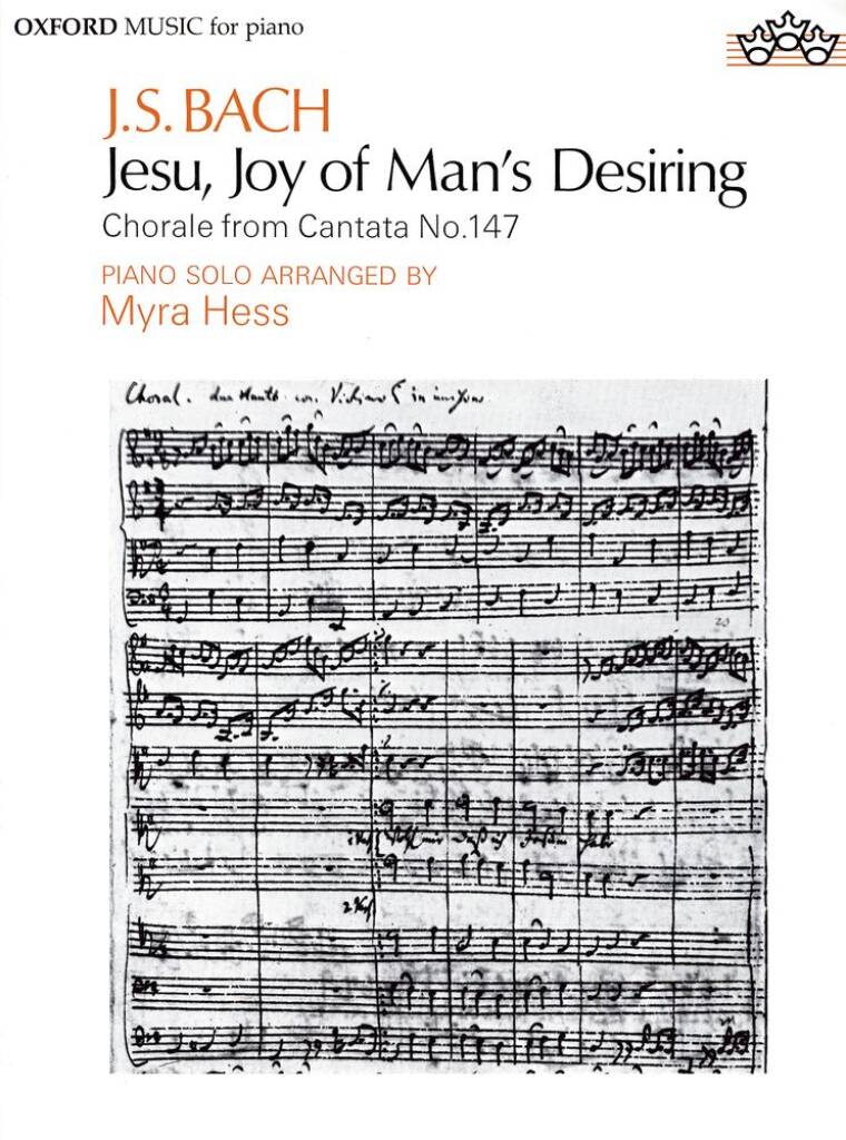 Bach: Jesu Joy Of Man's Desiring ( Arr. Myra Hess ), píanó