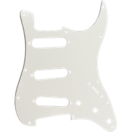 Pickguard - for Standard Strat®, 11 Hole, 3-Ply, Aged White / Black / Aged White
