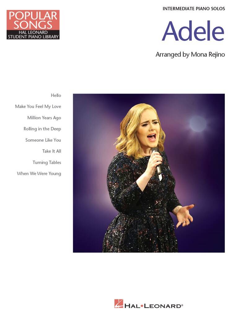 Adele - Popular Songs Series, piano solo