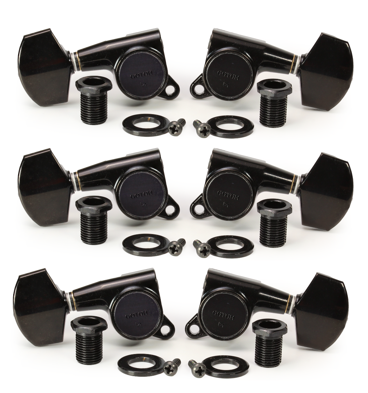 Tuners - Gotoh, SG381, Large Schaller-style Knob, 3 per side