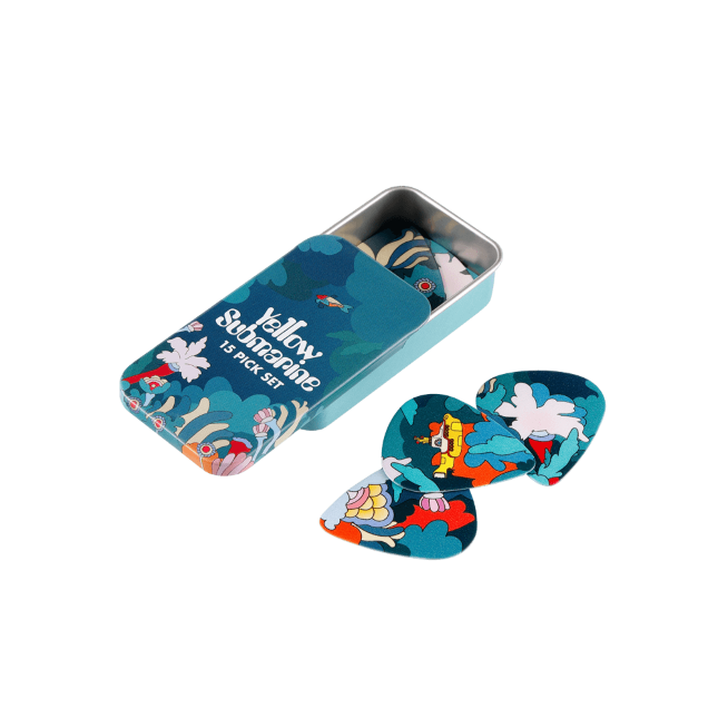 The Beatles Yellow Submarine Pick Tin -15 stk