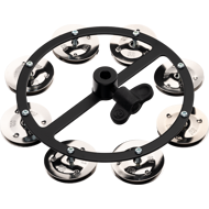 MEINL Hi-Hat tambúrína, stál, 1 röð, svört