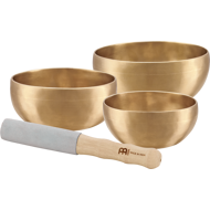 Sonic Energy Singing Bowl sett með 3 skálum og slegli