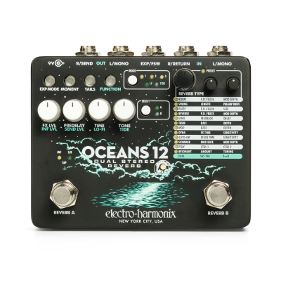 EHX Oceans 12 Dual Stereo Reverb