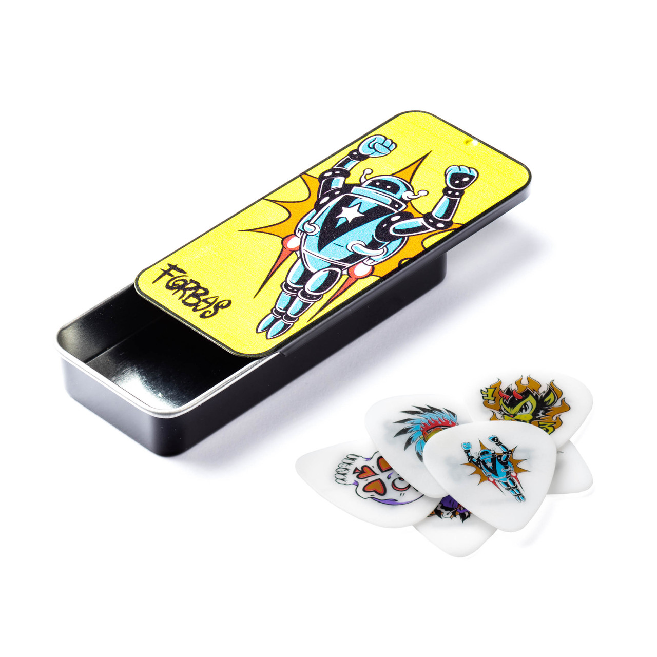 Dunlop Alan Forbes Blackline Pick ,73mm Tin Assortment 1