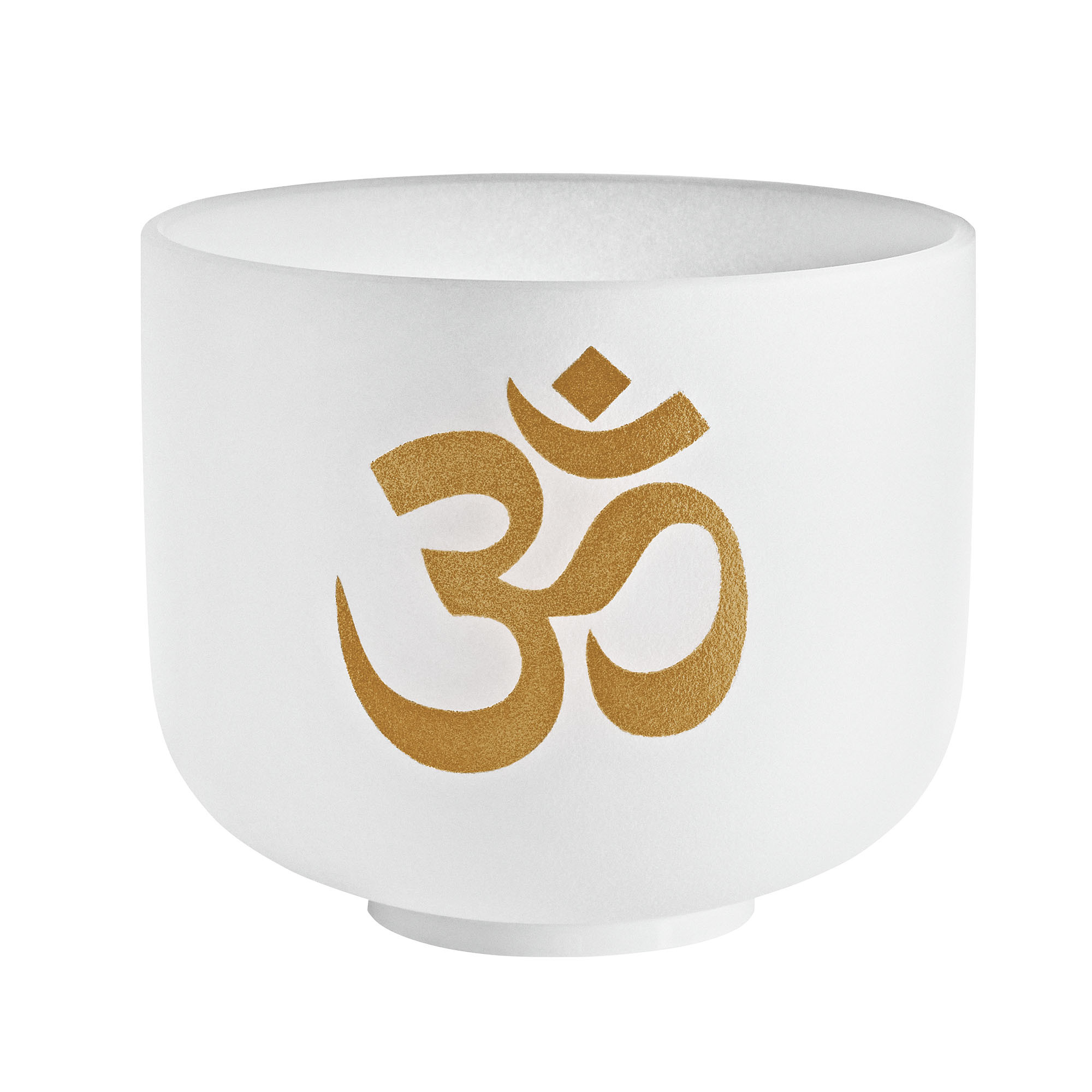 Sonic Energy White-frosted Crystal Singing Bowl 8" - Om/136.10Hz