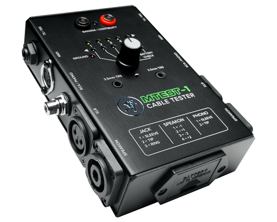 Mackie MTest-1, Cable tester
