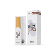 Daddario Organic Select Jazz Unfiled barisaxófónblöð, 5 stk, 3Hard