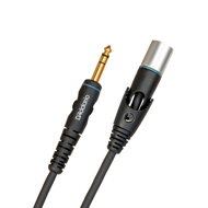 D'Addario Custom Series hátalarasnúra XLR Male Swivel Connector - TRS-to-XLR Male, 5 fet