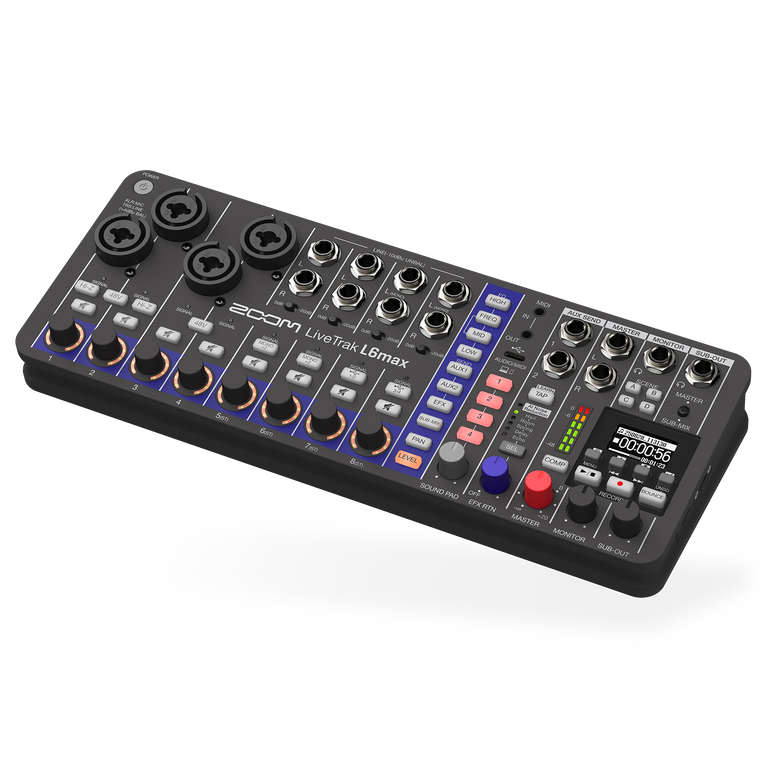 Zoom LiveTrak L-6 max  mixer