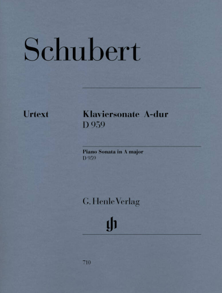 Schubert: Piano Sonata In A-dur,  D.959