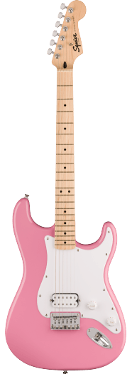 Squier Sonic Stratocaster HT H, bleikur