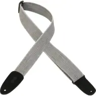 Levy's 2'' Tweed gítaról með rúskinni, hvít