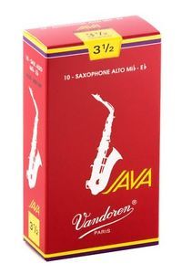 Vandoren altósaxblöð JAVA Red no.3½ - pakki með 10 stk