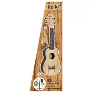 Ortega KEIKI K3 Series Ukulele Set "Spalted Maple" - m/poka ofl