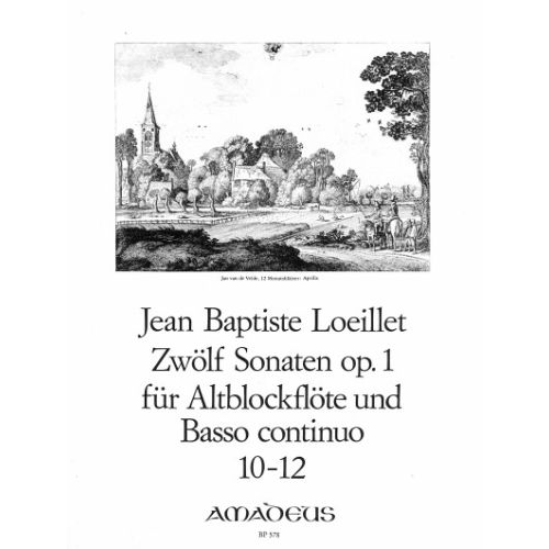 Loeillet: 12 Sonaten Op.1 altblokkflauta og píanó, 10-12
