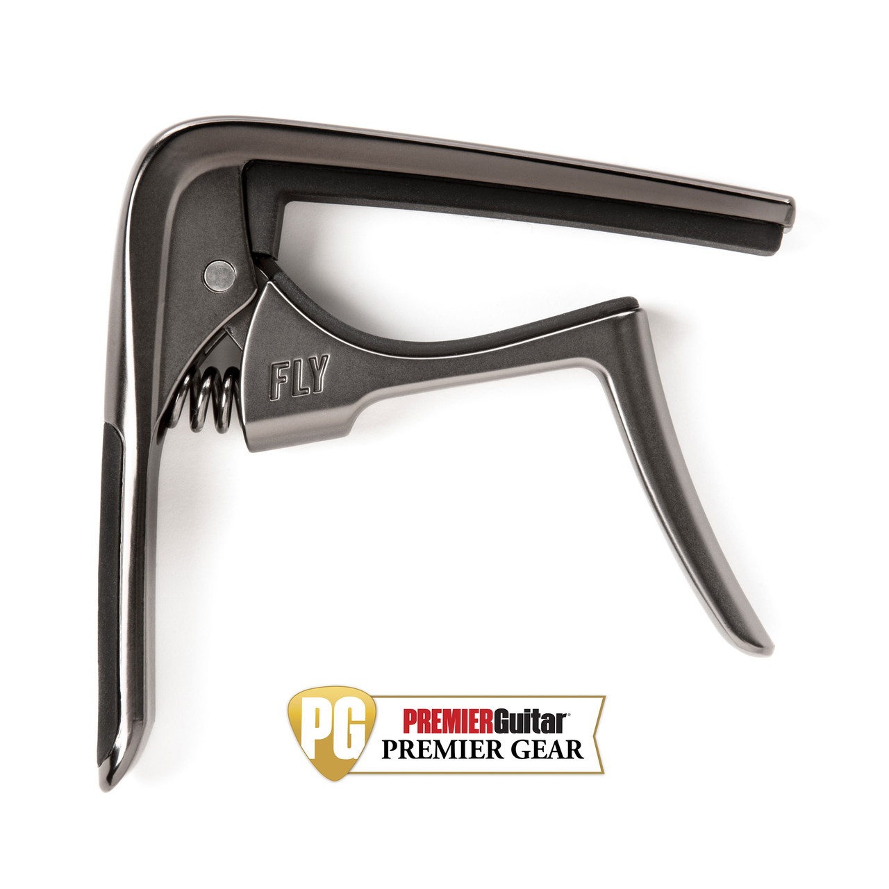 Dunlop Trigger Fly Capo, Curved, Gun Metal
