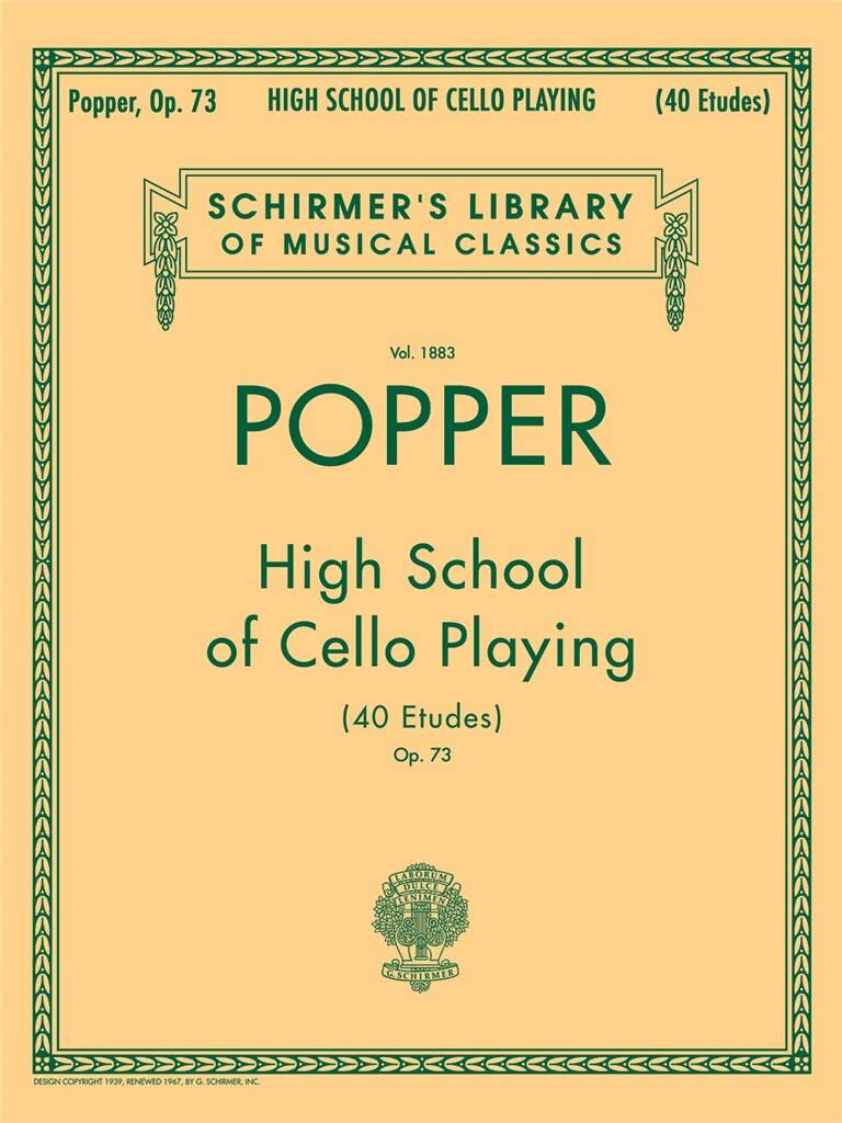 Popper: High School of Cello Playing, Op.73