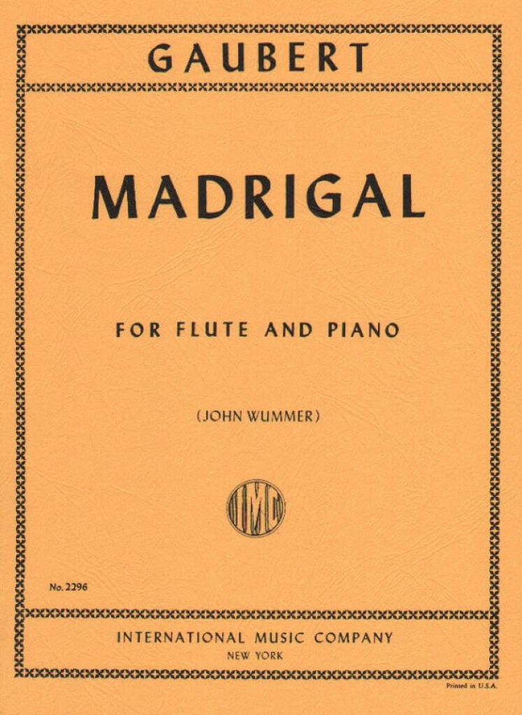 Gaubert: Madrigal, þverflauta og píanó