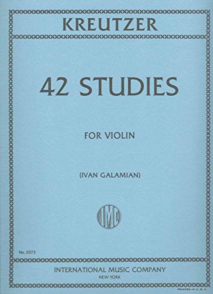 Kreutzer: 42 Studies for Violin ( Galamian)