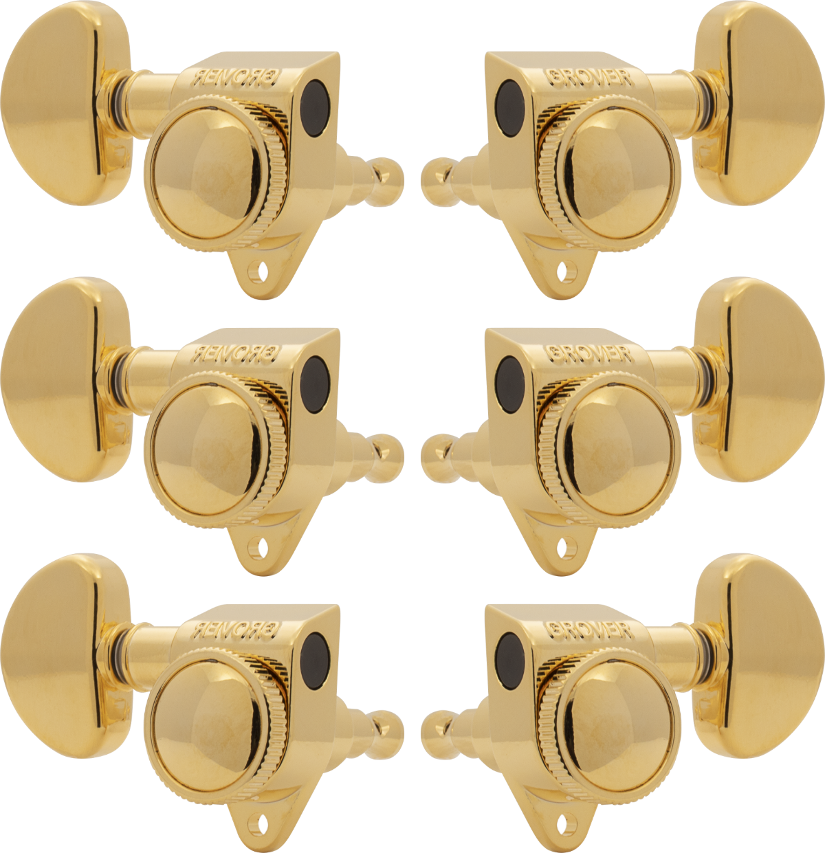 GROVER Tuners, Rotomatic Roto-Grip locking, 3 per side