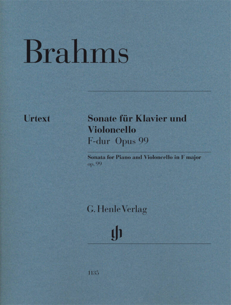 Brahms: Sonata for Piano and Violoncello in F major op. 99