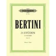 Bertini: 24 Etudes Opus 29, píanó