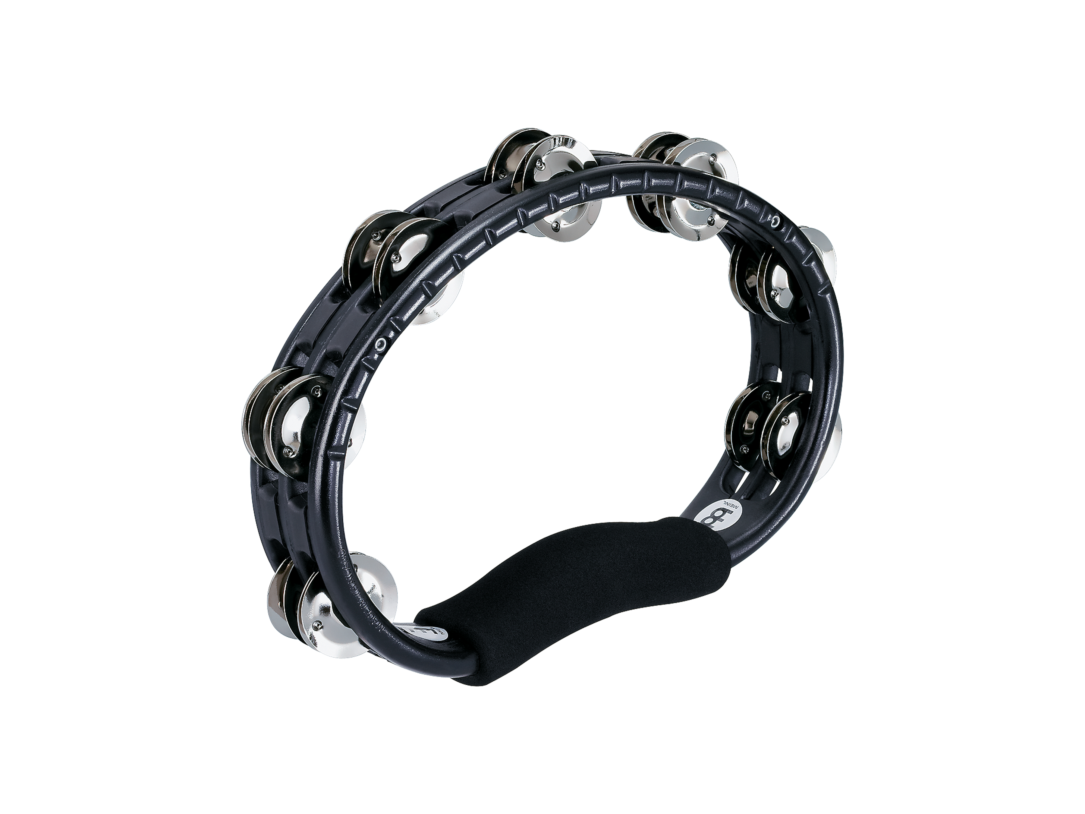 MEINL Hand Tambourine, steel jingles, black