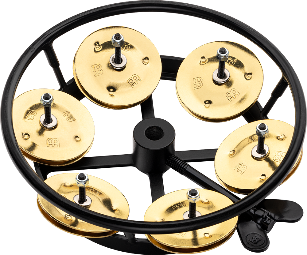Meinl Hi hat tambourine, black, brass jingles