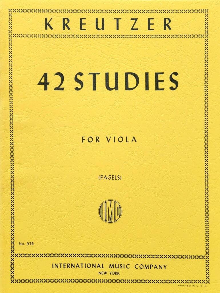 Kreutzer: 42 Etudes (Pagels) - víóla