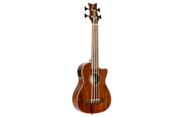 Ortega ukulele bassi , acacia viður, með poka
