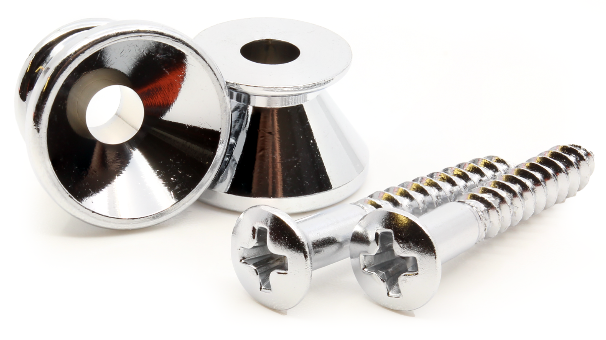 GOTOH Strap Buttons / Pins - Gotoh, EP-B2 Relic, chrome, set of 2