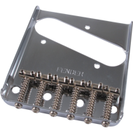 Bridge - Fender, for Tele, 6 Barrel Saddles, Chrome