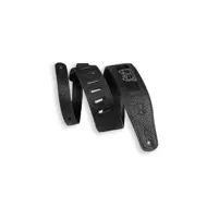 Levy's Calaca Black Leather 2.5″Strap Skulls