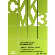 Kabalevsky: Twenty Pieces Op.80, fiðla og píanó