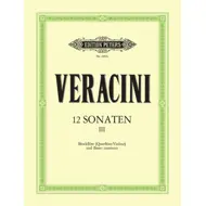 Veracini: 12 Sonatas Op.1 Vol.3, altblokkflauta og píanó