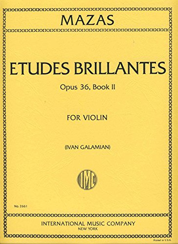 Mazas: Etudes Brilliantes Op.36, Book II, fiðla