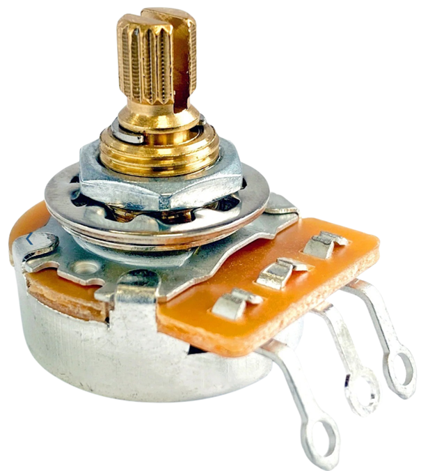 Potentiometer -  AxLabs, Linear, Knurled Shaft, 1/4” Bushing