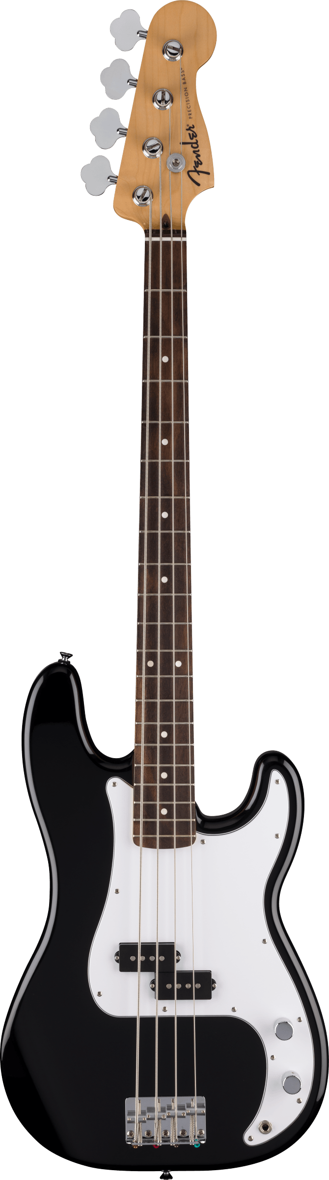 Fender Standard Precision Bass, LRL, White Pickguard, Black
