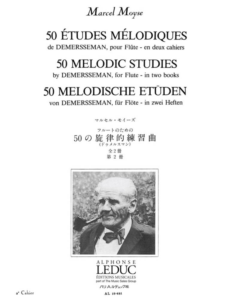 Moyse: 50 Etudes Melodiques de Demersseman op. 4, Vol. 2