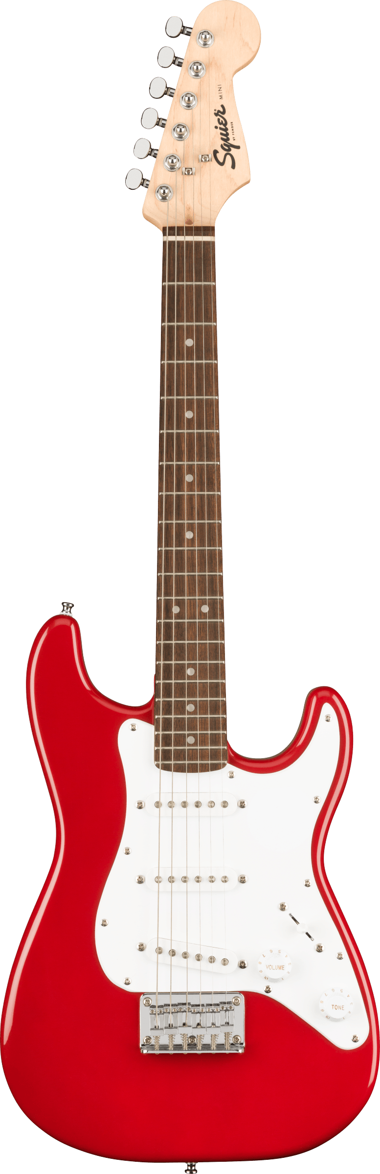Squier Mini Stratocaster, LRL, WPG, Dakota Red