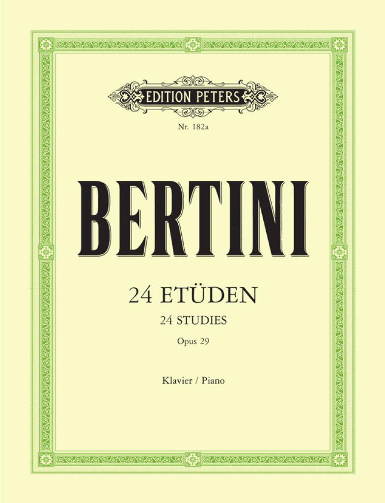 Bertini: 24 Etudes Opus 29, píanó