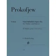 Prokofiev: Fünf Melodien op. 35a, fiðla og píanó